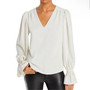 Aqua Bell Sleeve Blouse
